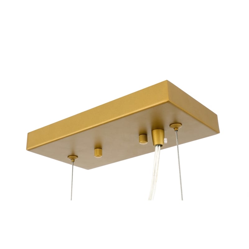 Living District Taylor 3 Light Brass Pendant