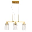Living District Taylor 3 Light Brass Pendant