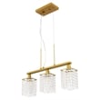 Living District Taylor 3 Light Brass Pendant