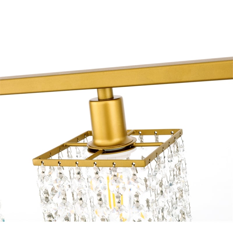 Living District Taylor 3 Light Brass Pendant