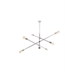 Living District Axel 6 Lights Polished Nickel Pendant