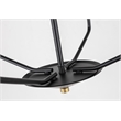 Living District Enzo 4 Light Black and Brass Pendant