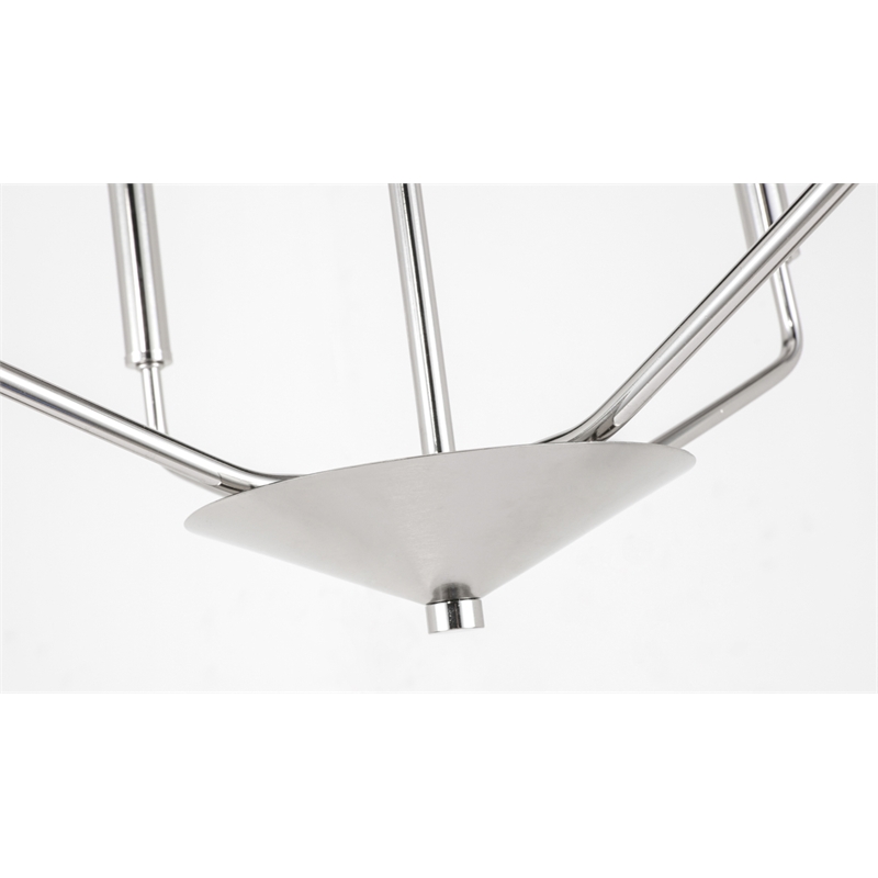 Living District Enzo 4 Light Chrome Pendant