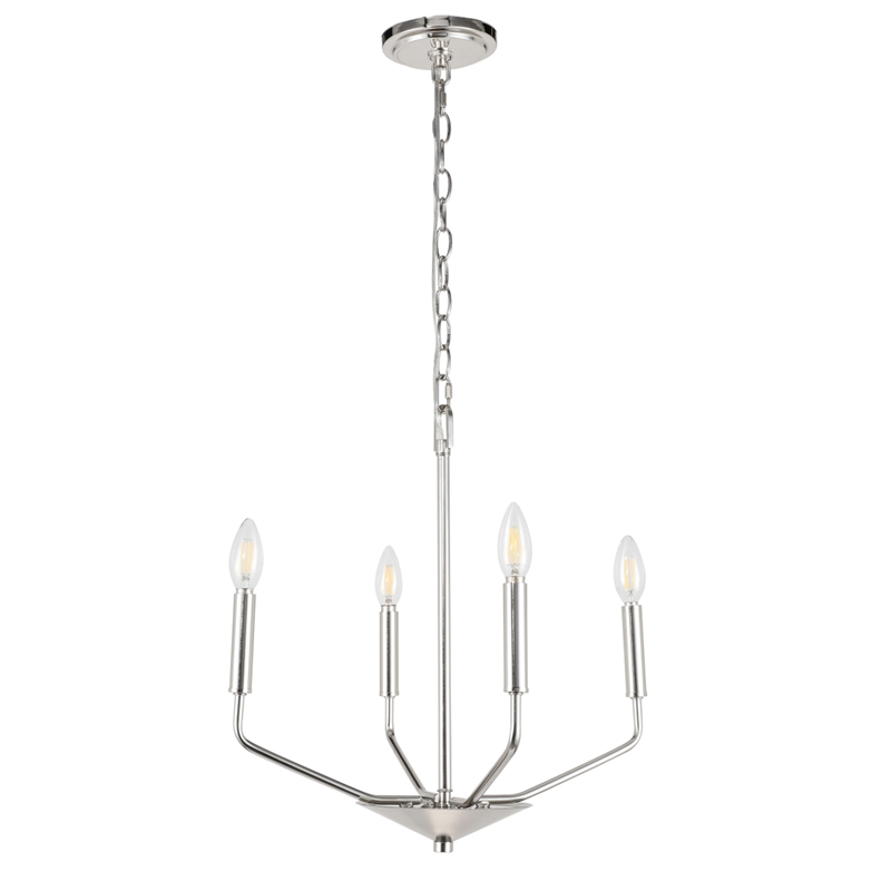 Living District Enzo 4 Light Chrome Pendant