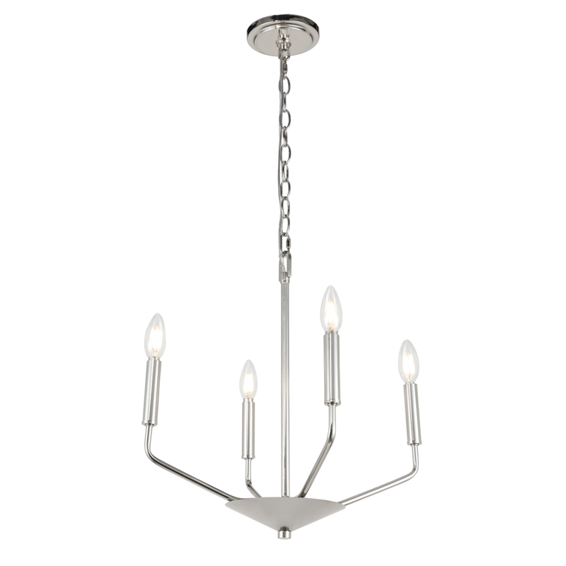 Living District Enzo 4 Light Chrome Pendant