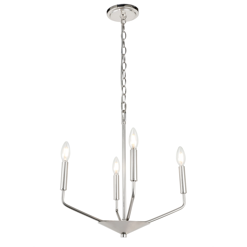 Living District Enzo 4 Light Chrome Pendant
