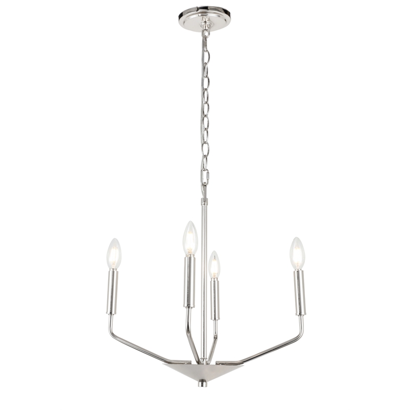 Living District Enzo 4 Light Chrome Pendant