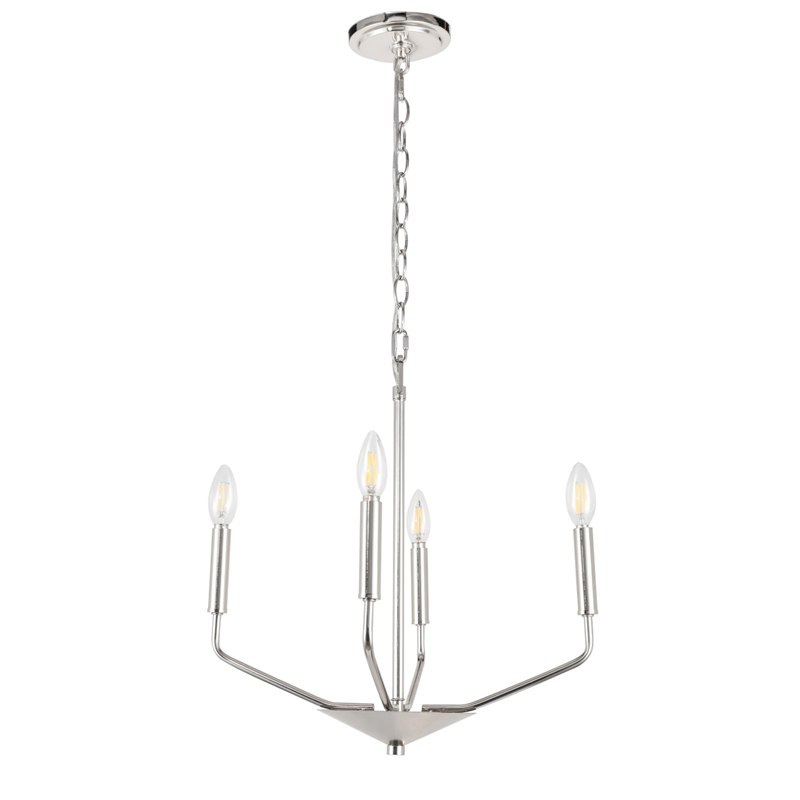 Living District Enzo 4 Light Chrome Pendant