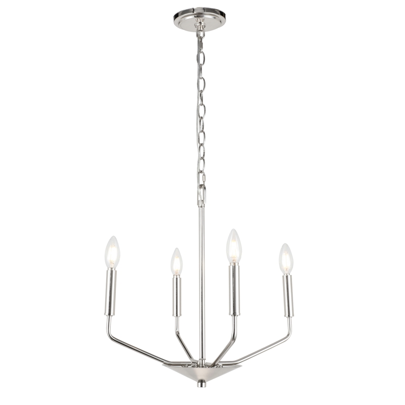 Living District Enzo 4 Light Chrome Pendant