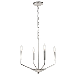 Living District Enzo 4 Light Chrome Pendant