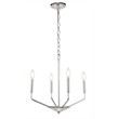 Living District Enzo 4 Light Chrome Pendant