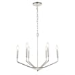 Living District Enzo 6 Light Chrome Pendant
