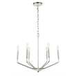 Living District Enzo 6 Light Chrome Pendant