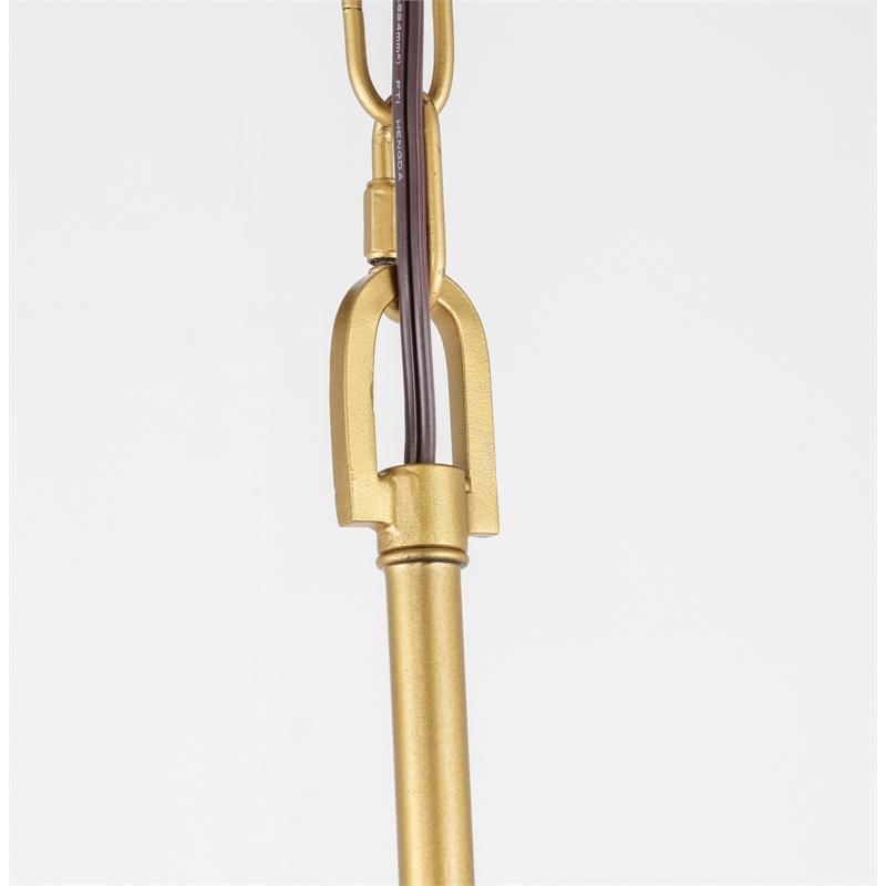 Living District Enzo 6 Light Brass Pendant