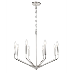 Living District Enzo 8 Light Chrome Pendant