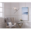 Living District Ryland 1 Light Chrome and Clear Glass Pendant