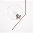 Living District Ryland 1 Light Chrome and Clear Glass Pendant