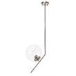 Living District Ryland 1 Light Chrome and Clear Glass Pendant