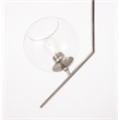 Living District Ryland 1 Light Chrome and Clear Glass Pendant