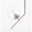 Living District Ryland 1 Light Chrome and Clear Glass Pendant