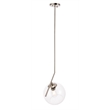 Living District Ryland 1 Light Chrome and Clear Glass Pendant