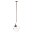Living District Ryland 1 Light Chrome and Clear Glass Pendant