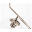 Living District Ryland 1 Light Chrome and Clear Glass Pendant