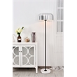 Living District Exemplar 1 Light Brushed Nickel Floor Lamp