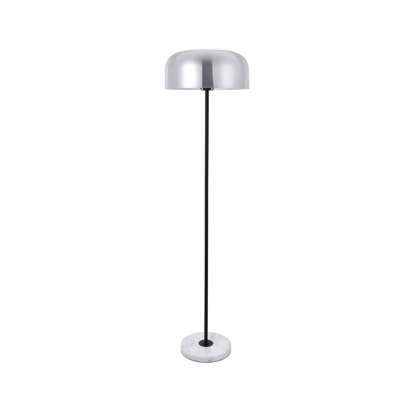 Living District Exemplar 1 Light Brushed Nickel Floor Lamp
