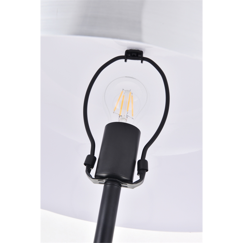 Living District Exemplar 1 Light Brushed Nickel Floor Lamp