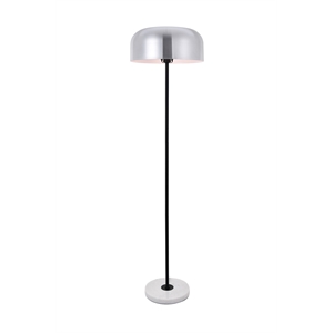 Living District Exemplar 1 Light Brushed Nickel Floor Lamp