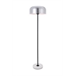 Living District Exemplar 1 Light Brushed Nickel Floor Lamp