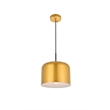 Living District Etude 1 Light Satin Gold Pendant