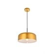 Living District Etude 1 Light Satin Gold Pendant