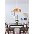 Living District Etude 1 Light Satin Gold and Black Pendant