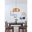 Living District Etude 1 Light Satin Gold and Black Pendant