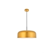 Living District Etude 1 Light Satin Gold and Black Pendant