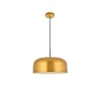 Living District Etude 1 Light Satin Gold Pendant