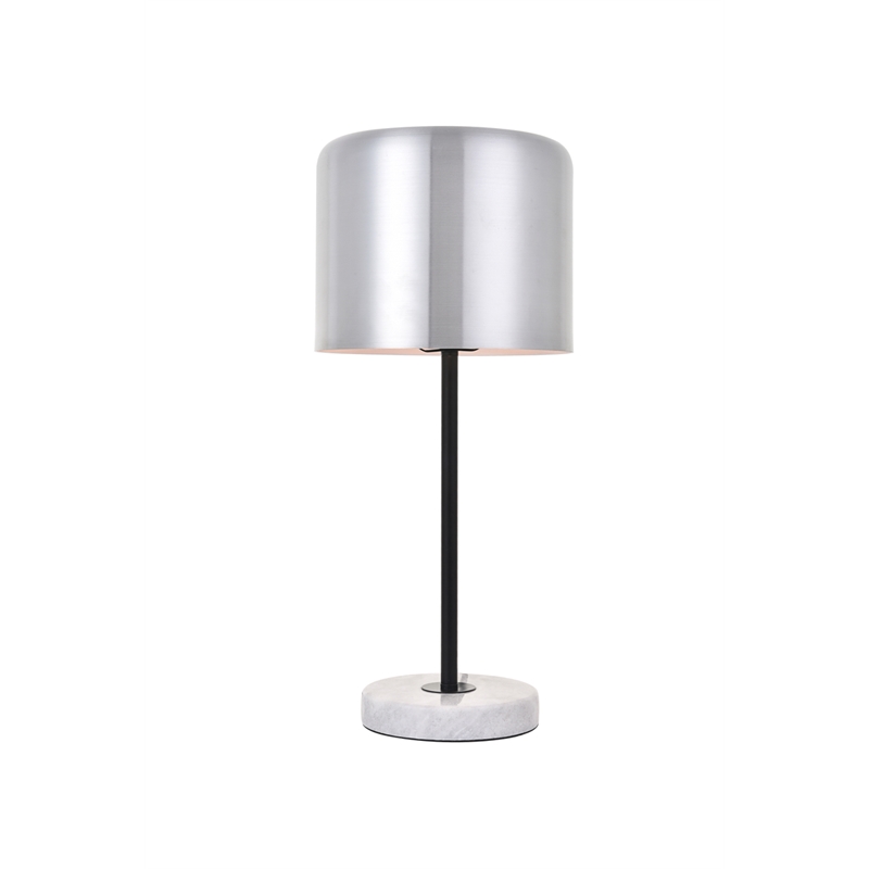 Living District Exemplar 1 Light Brushed Nickel Table Lamp