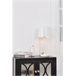 Living District Exemplar 1 Light White Table Lamp