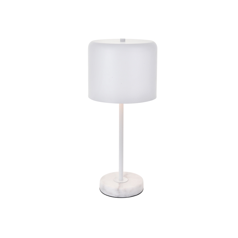 Living District Exemplar 1 Light White Table Lamp