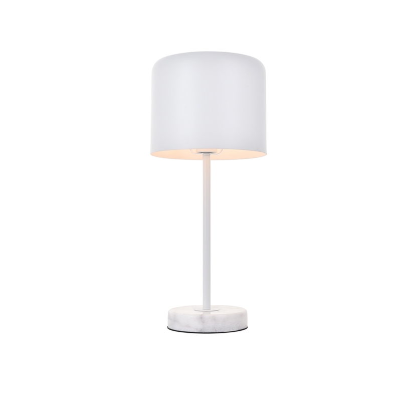 Living District Exemplar 1 Light White Table Lamp