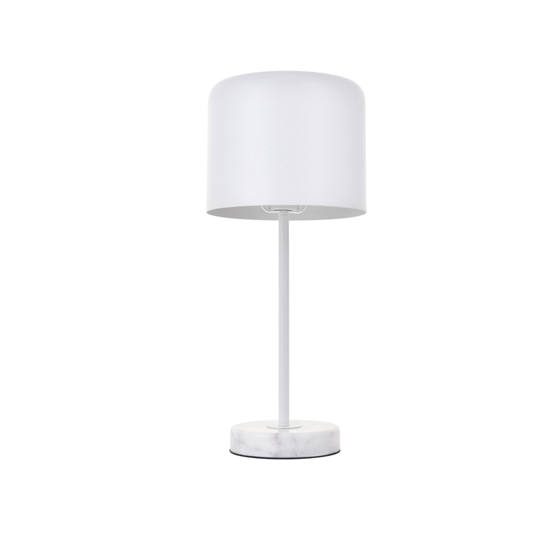 Living District Exemplar 1 Light White Table Lamp