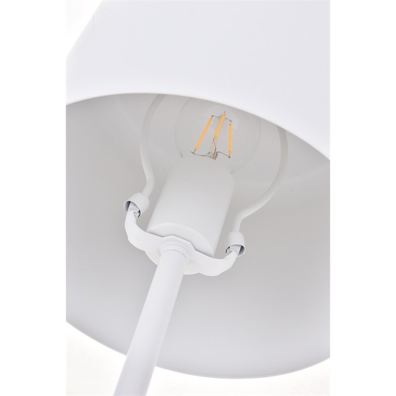 Living District Exemplar 1 Light White Table Lamp