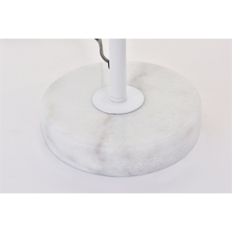 Living District Exemplar 1 Light White Table Lamp