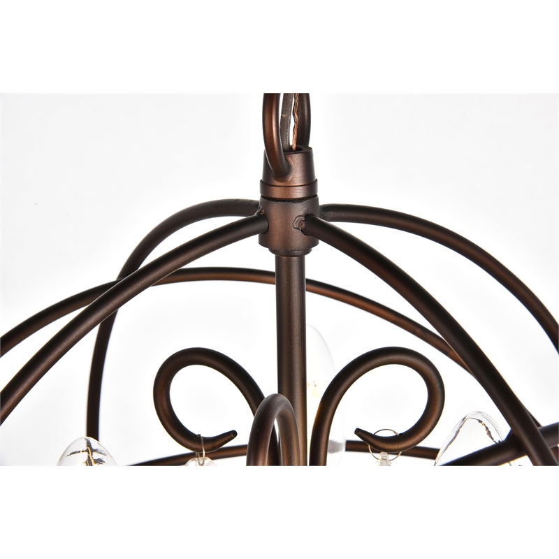 Living District Wallace Collection Pendant in Dark Copper Brown Finish