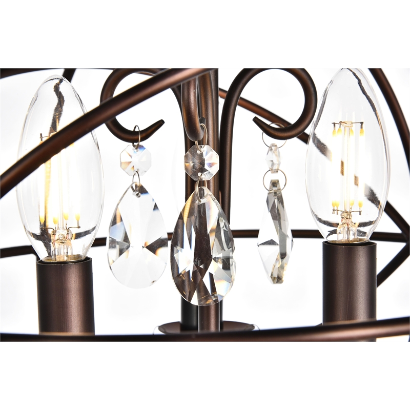 Living District Wallace Collection Pendant in Dark Copper Brown Finish