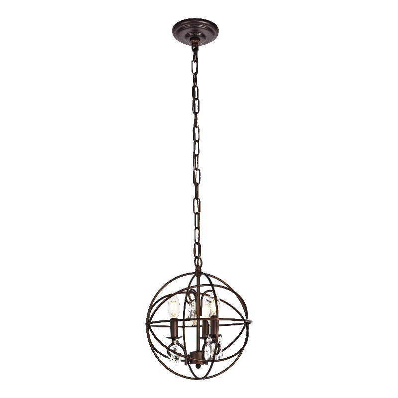 Living District Wallace Collection Pendant in Dark Copper Brown Finish