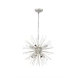 Living District Timber 8 Light Champagne Pendant