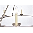 Living District Maine Collection Chandelier in Burnished Nickel Finish